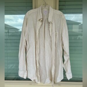 Brooks Brothers Men’s Large Linen Button Down Shirt